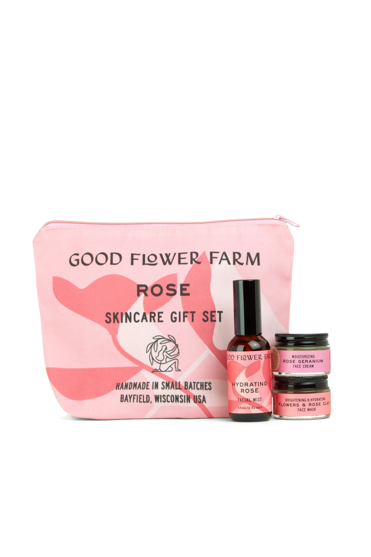 Rose Skincare Gift Set w/ Gift Bag Pouch