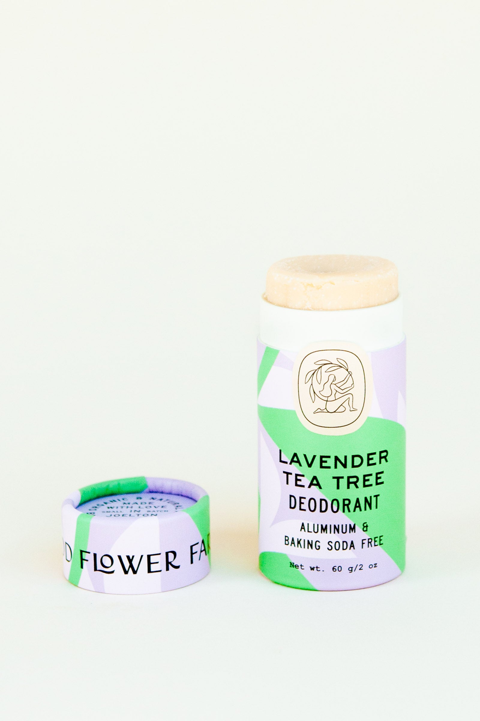 Lavender Tea Tree Deodorant / 2.75 oz Biodegradable Plastic-Free Stick