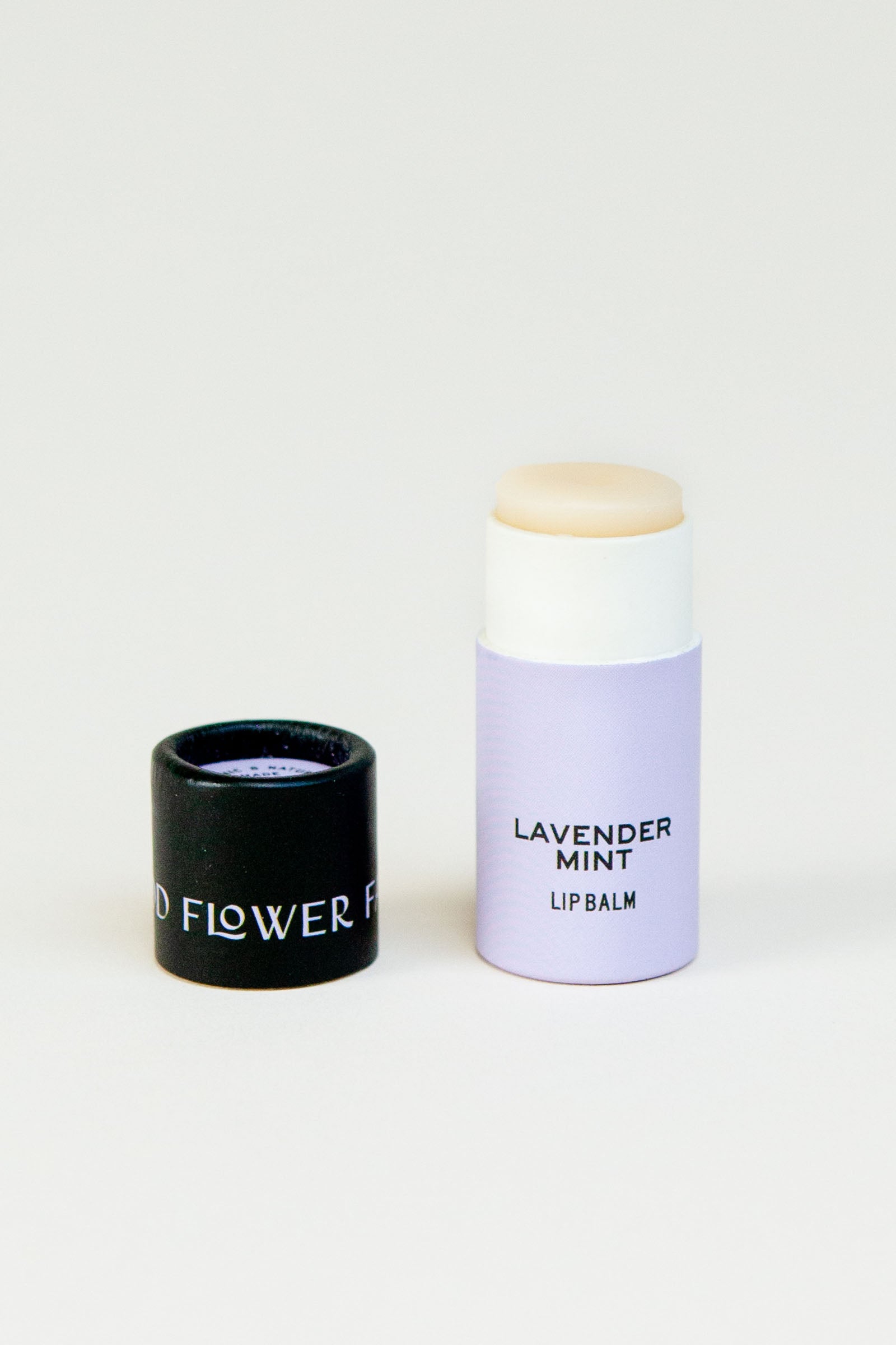 Lavender Mint Lip Balm / 0.3 oz Biodegradable Plastic-Free Tube