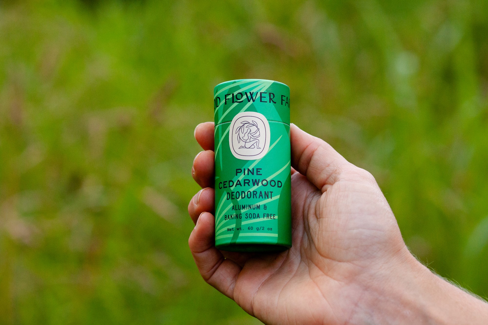 Pine Cedarwood Deodorant / 2.75 oz Biodegradable Plastic-Free Stick