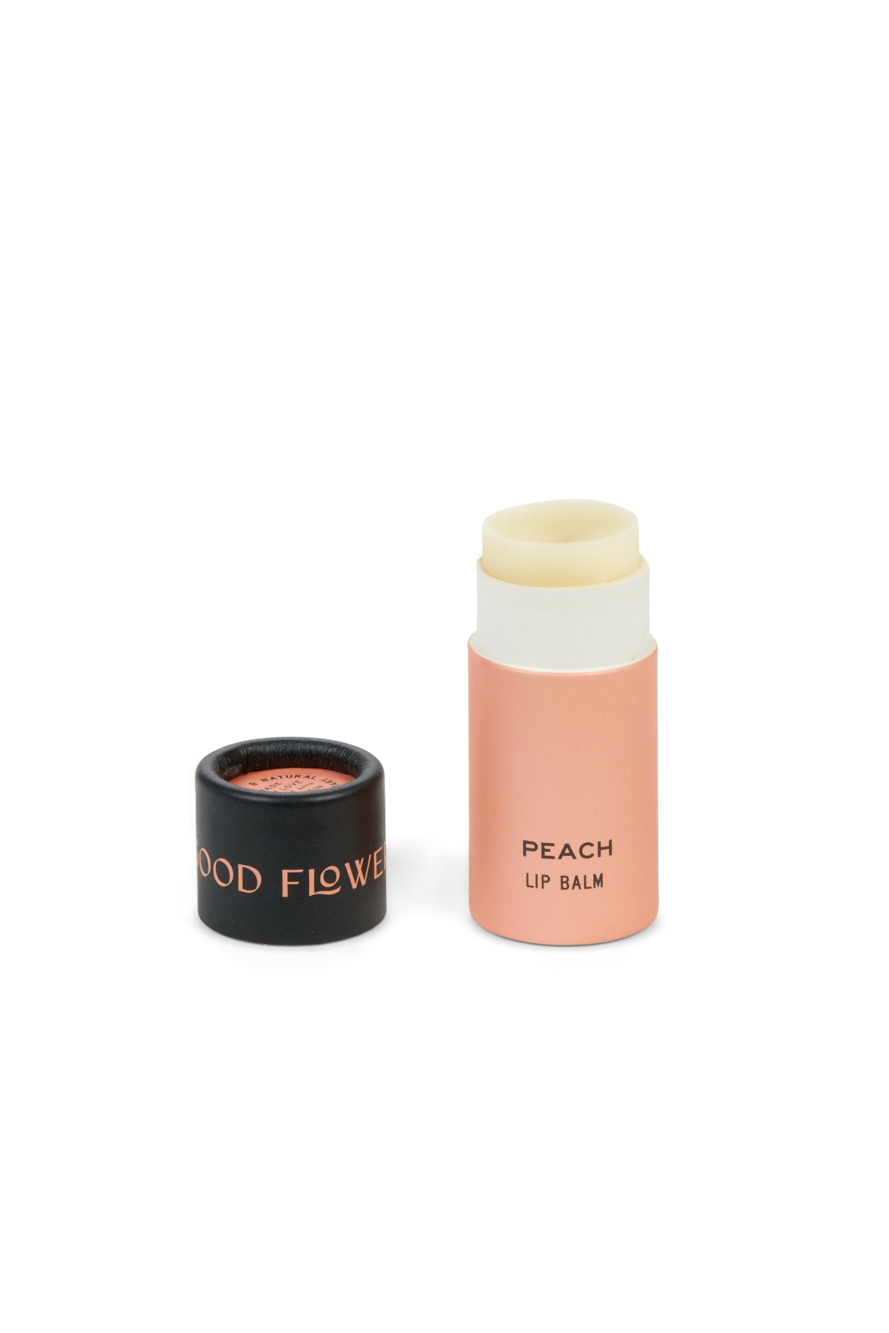 Peach Lip Balm / 0.3 oz Biodegradable Plastic-Free Tube